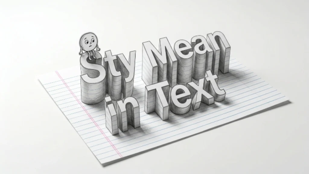 STY Mean in Text