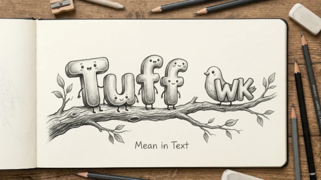 Tuff Meaning in Text
