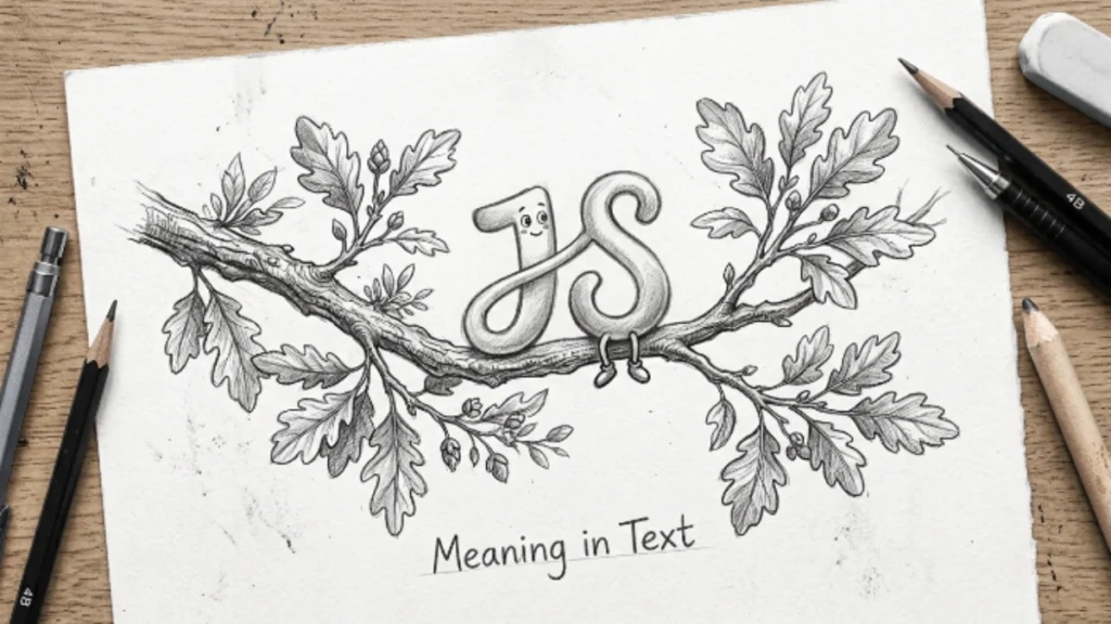 JS Meaning in Text